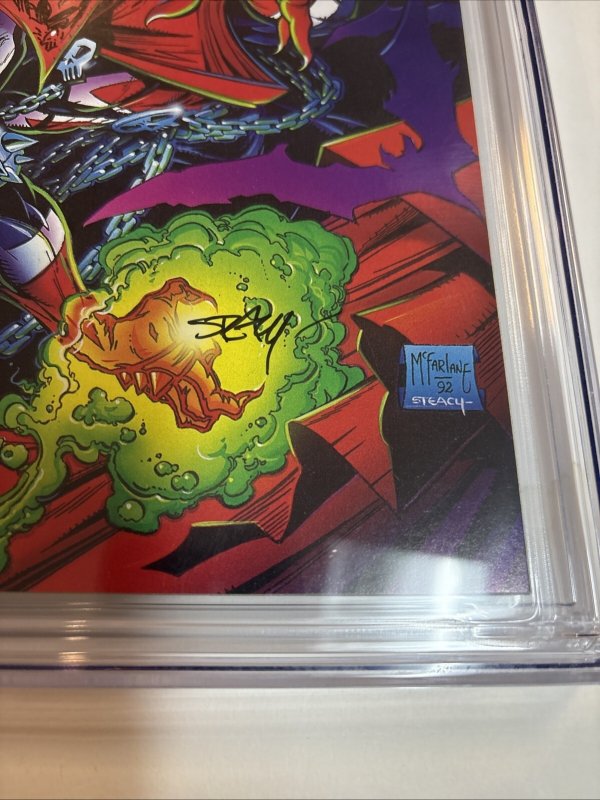 Spawn (1992) # 1 (CGC 9.8 SS) Signed & Sketch Ken Stacy * 1st Full App