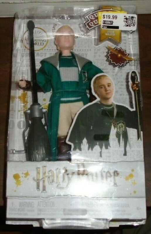 Drago Malefoy Quidditch Figure With Broomstick Harry Potter