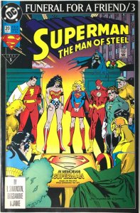 SUPERMAN THE MAN OF STEEL Comic Issue 20 -  1993 DC Universe — Flat Rate Ship