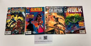 4 Marvel Comics Elektra 14 15 Incredible Hulk 447 Heralds of Galactus 2 29 JW16