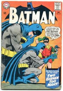 Batman #177 1966- DC Silver Age- Two Matmen too many G