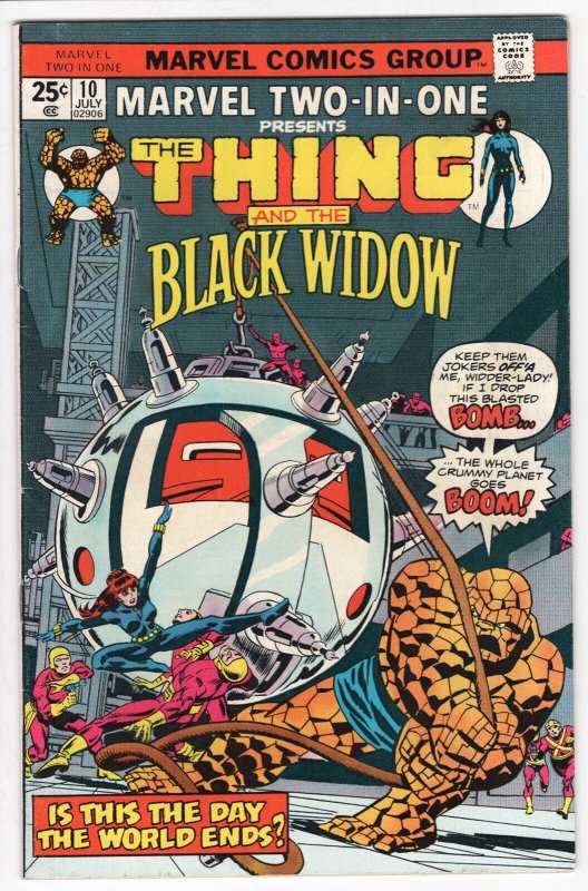 MARVEL TWO-IN-ONE  #10 - 5.0, WP - Thing/Black Widow vs Agamemnon