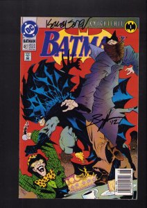 Batman #492 - SIGNED BY KELLEY JONES & NORM BREYFOGLE! (6.5) 1993
