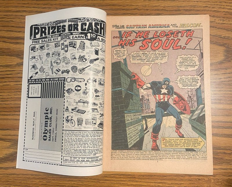 Captain America #161 (6.5 FN+) Steve Englehart , Sal Buscema Cover (1973)