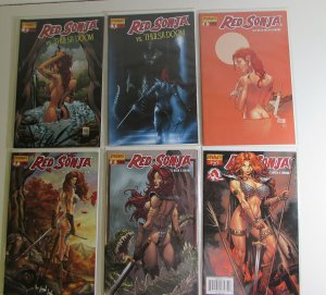 Red Sonja Lot of 6 #6,7,8,25,vs Thulsa Doom 2,3 Dynamite (2006) Comic Books