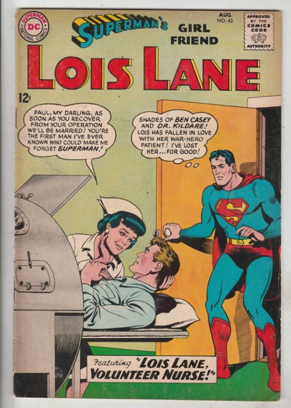 Lois Lane, Superman's Girlfriend  #43 (Aug-63) FN/VF Mid-High-Grade Superman,...