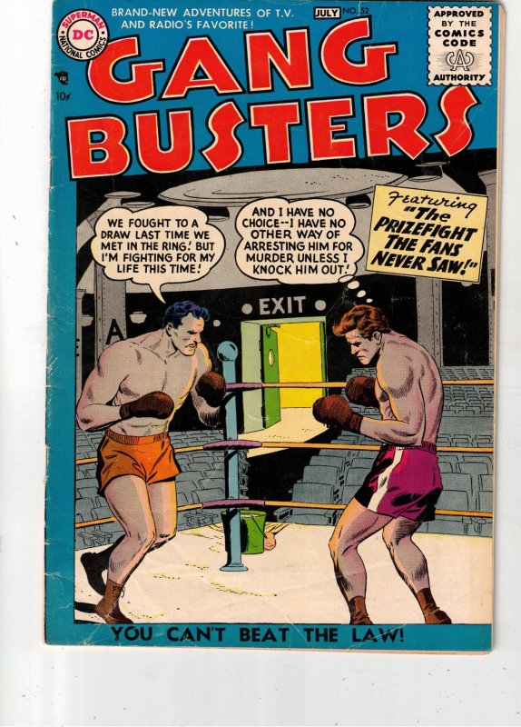 Gang Busters #52 1956 FN+ Mid-High-Grade Police vs Gangster Golden-Age Utah CERT