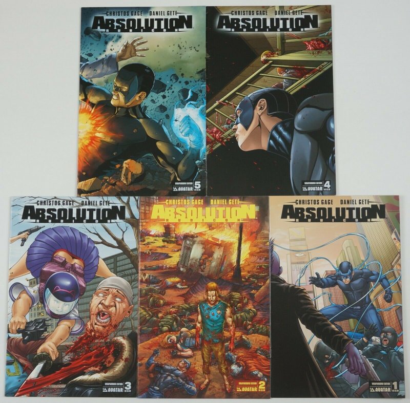 Absolution: Rubicon #1-5 VF/NM complete series - christos gage - wrap variants