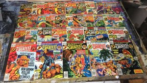 MARVEL'S GREATEST COMICS 47-75,77-79 Fantastic Four Kirby/Lee reprints! HIM!