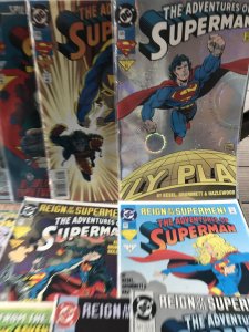 ADVENTURES OF SUPERMAN #500 - 509 lot / run : DC 1993 12 in NM-; 500 & 501 (x2)