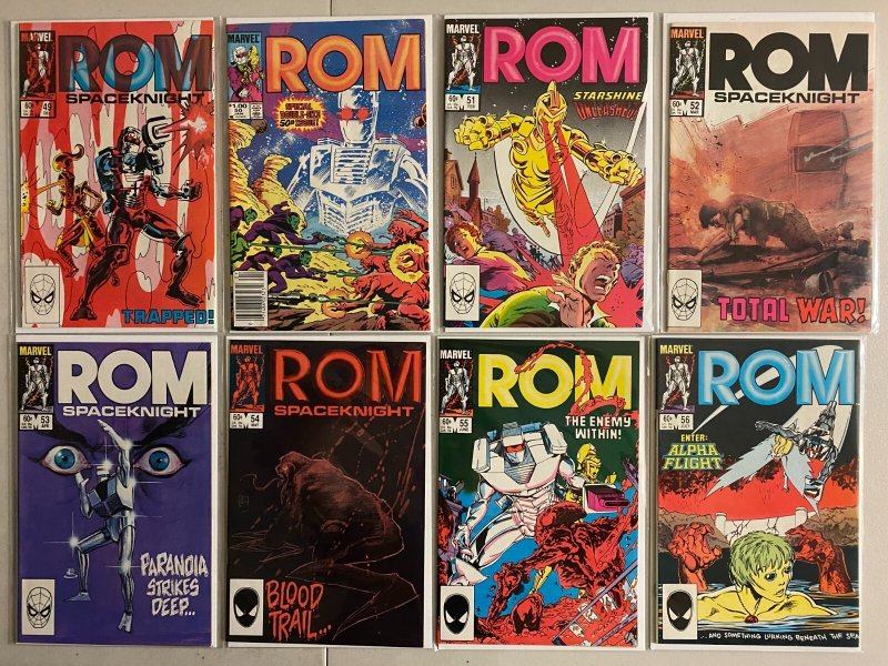 ROM Spaceknight comics run #41-75 last issue + 3 ann 38 diff avg 6.0 (1983-86)
