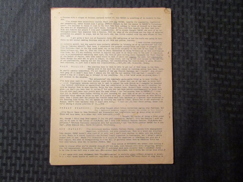 1952 April VANATIONS Science Fiction Fanzine GD-  20pgs