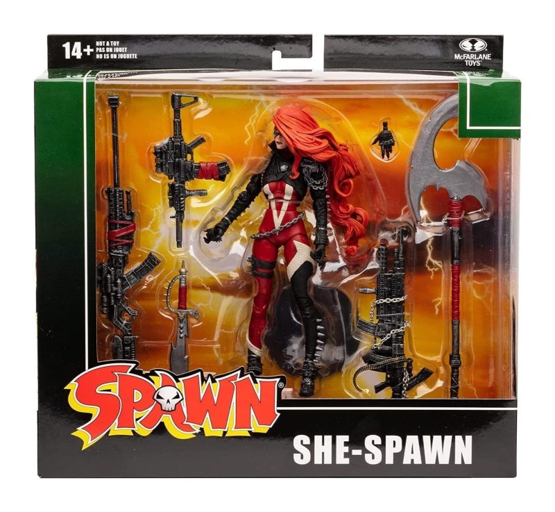 • She Spawn 7 Action Figure Deluxe Box Set with Eight Accessories ~ Awesome!!!