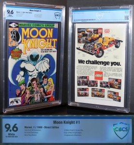 Moon Knight #1  / CBCS 9.6 NM+   1st Moon Knight Title  1980