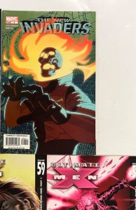 4 Marvel Comic Books X-Men # 51 59 60 + Invaders # 8 Thor 64 JS50