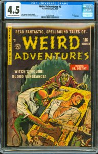 Weird Adventures #3 (1951) CGC Graded 4.5 - Bondage cover/Last Issue.