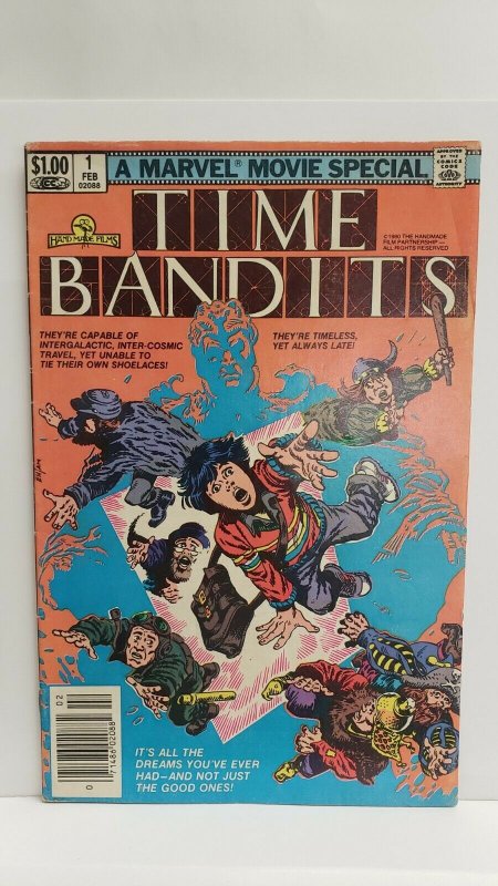 Time Bandits #1 Newsstand Edition Marvel Movie Adaptation 1982 Marvel Comics