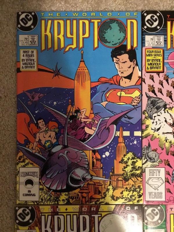 DC The World Of Krypton 1-4 Complete Set * 1987 *