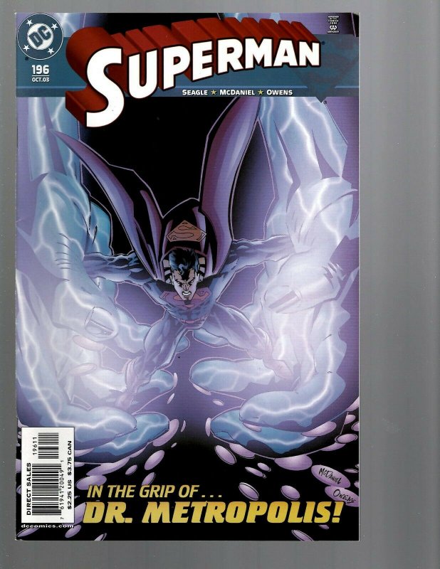 12 DC Comics Superman # 193 194 195 196 198 199 201 202 203 204 205 206 J439