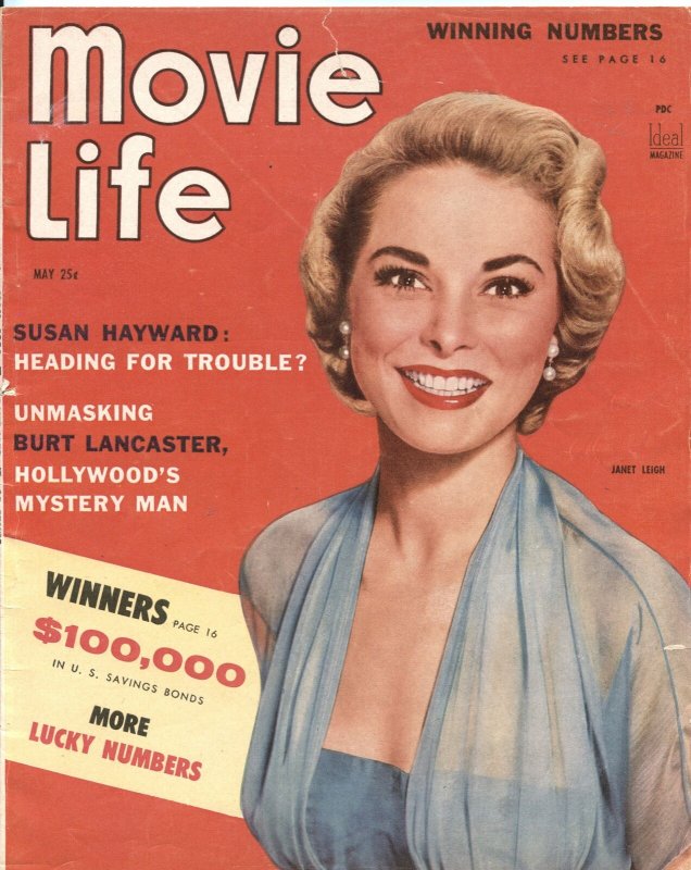 MOVIE LIFE - MAY 1954-JANET LEIGH-DEBBIE REYNOLDS-MARILYN MONROE-JANE RUSSELL...