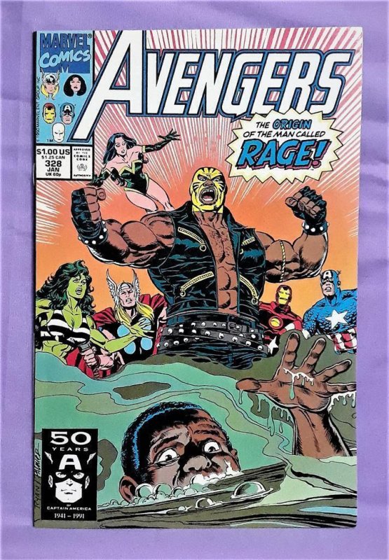 AVENGERS #323 - 332 1st Appearance Origin of RAGE (Marvel 1991)