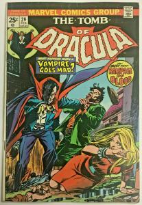 TOMB OF DRACULA#29 VG note colored in face 1975 MARVEL BRONZE AGE COMICS