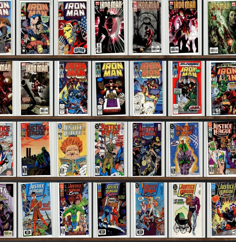 Huge Lot 120+ Comics with Iron Man, Justice League Europe & More!