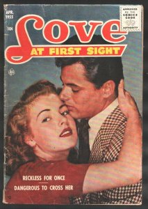 Love At First Sight #34 1955-Photo cover-1st Code issue-Reckless For Once- Me...