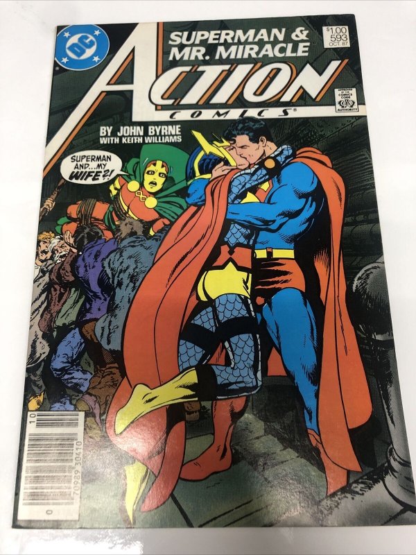 Action Comics (1987) # 593 (VF) Canadian Price Variant • CPV • John Byrne