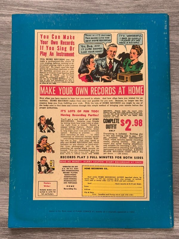 1975 FAMOUS FIRST EDITION DC Treasury F-8 VG/FN 5.0 Flash #1 Reprint