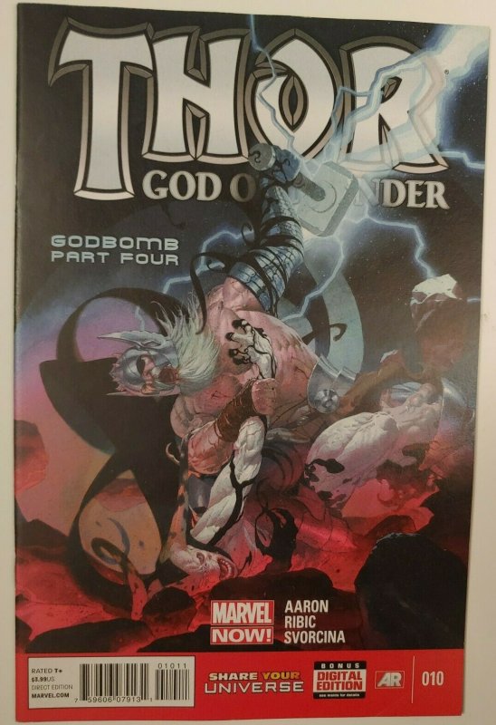 Thor God of Thunder #9A & #10A Godbomb parts 3 & 4!, Ribic Variant High grades 