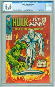 Tales to Astonish #93 (1967) CGC 5.5! OW Pages!