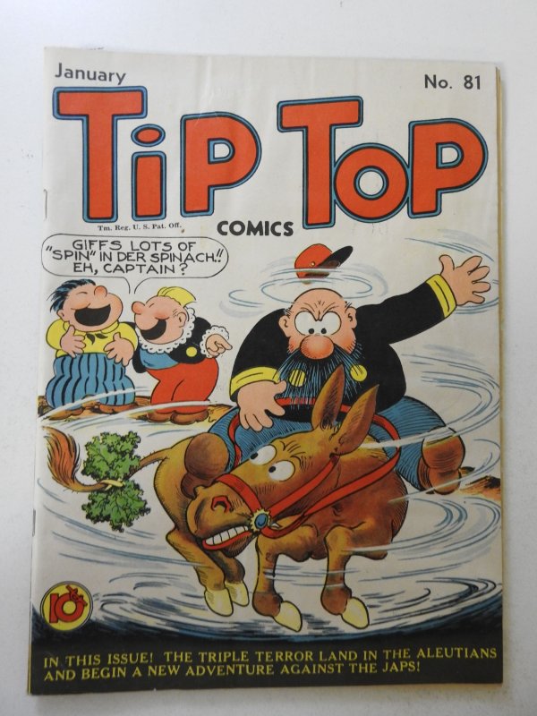 Tip Top Comics #81 (1943) GD+ Condition moisture stain, centerfold detached