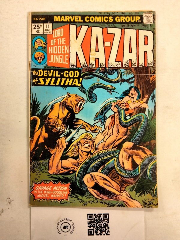 Ka-Zar #11 VF-NM Marvel Comic Book 14 TJ68