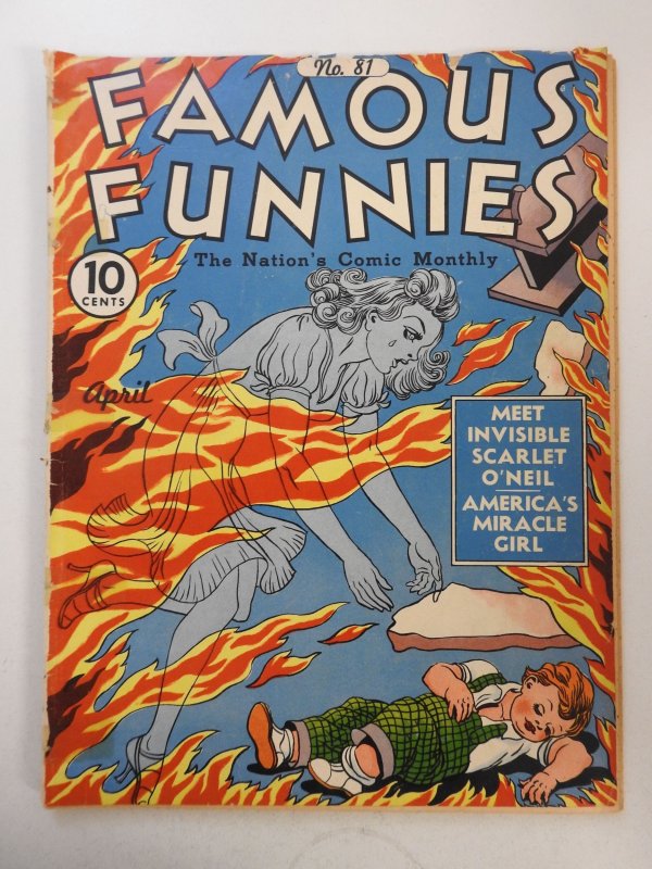 Famous Funnies #81 (1941) Good Condition! Cover Loose