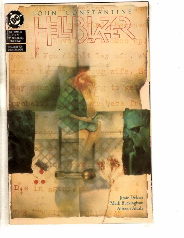 Lot Of 6 John Constantine Hellblazer DC Comic Books # 13 17 18 19 29 42 J256