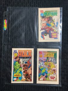 1993 HULK WOLVERINE & SILVER SURFER Drake's Cakes Mini-Comic LOT of 3 FVF 7.0