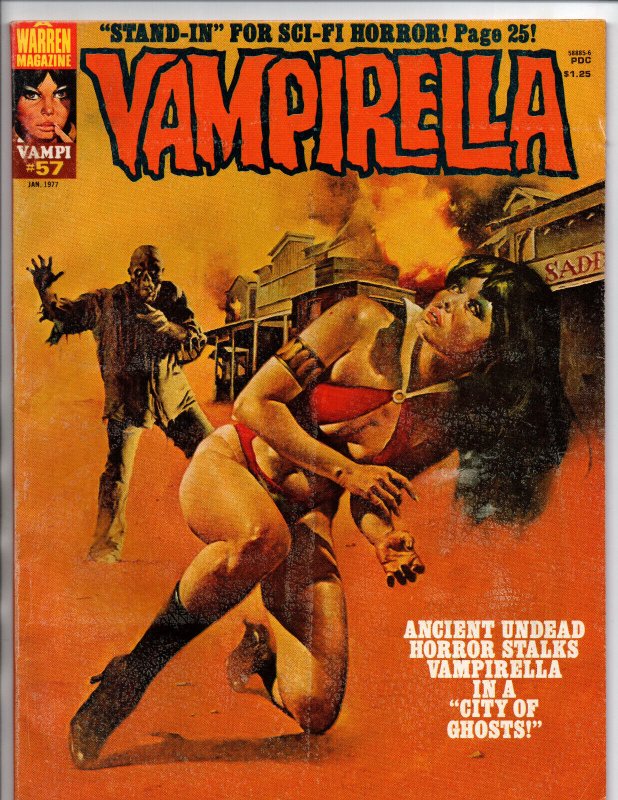 Vampirella #57 - vampire - Horror Magazine - Warren - 1977 - VG/FN 