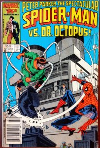 The Spectacular Spider-Man #124 NEWSSTAND (FN/VF)(1987)