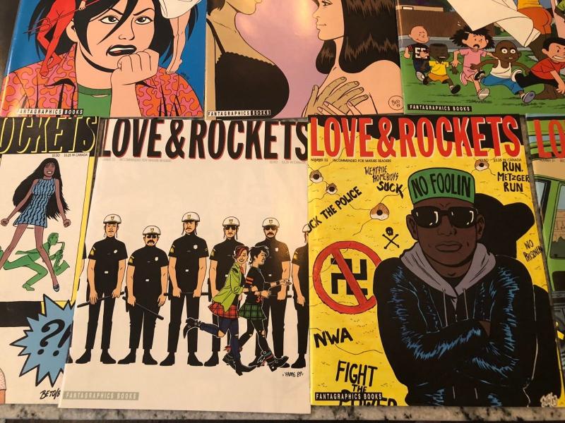 11 Love & Rockets Fantagraphics Magazines #30 31 32 33 34 35 36 37 38 39 40 TD15