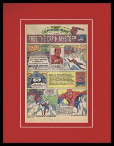 1987 Spider-Man Cap'n Crunch Framed 11x14 ORIGINAL Vintage Advertisement