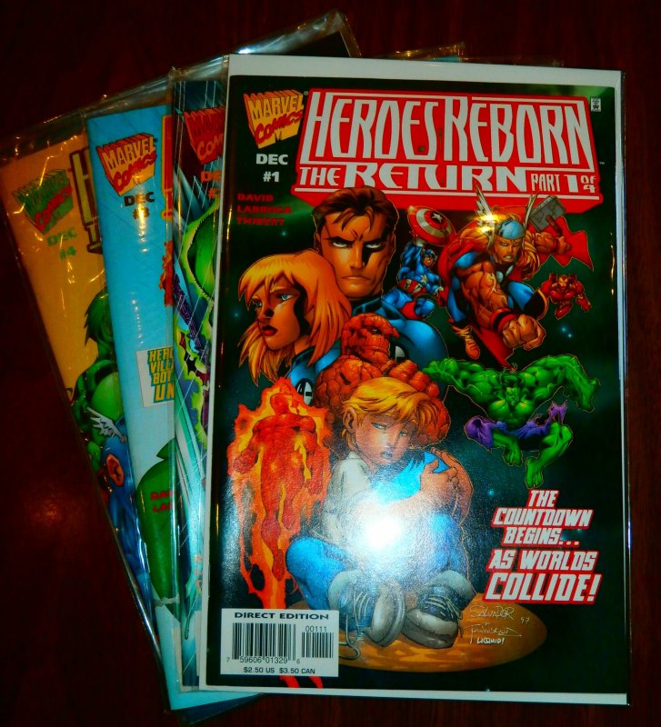 Heroes Reborn: The Return #1-4 (complete set) David/Larroca, Fantastic Four