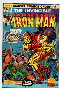 Invincible Iron Man #72 - 1974 - VF/NM