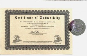 RORSCHACH #1 SIGNED/REMARKED KEN HAESER W/ COA  DC BLACK LABEL- NM