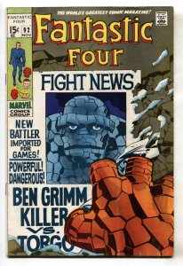 FANTASTIC FOUR #92 1969-comic book MARVEL FN