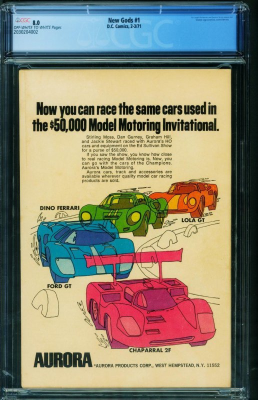 New Gods #1  1971 - DC -CGC 8.0 - Comic Book-2030204002