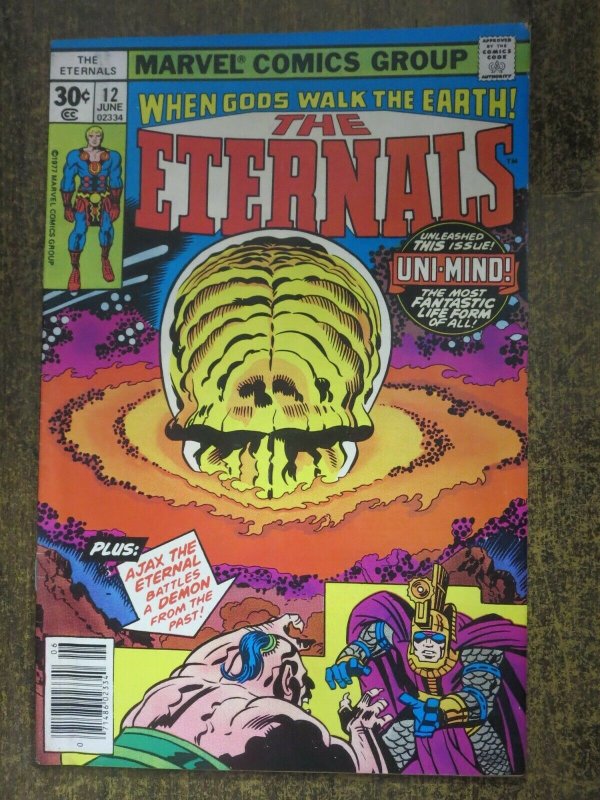 ETERNALS #12 (Marvel Comics,6/1977) VERY GOOD (VG) First Uni-Mind!