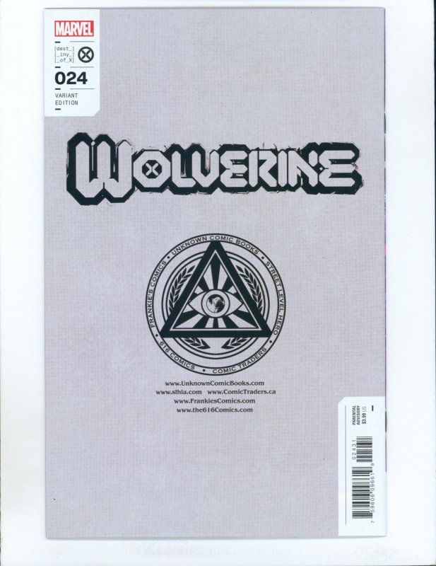 Wolverine #24 Tony S. Daniel retailer exclusive variant