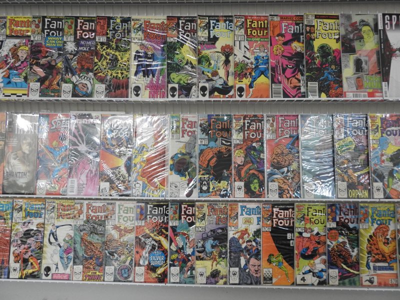 Huge Lot 120 Comics W/ Avengers, Fantastic Four, Blue Beetle+ Avg VF- Condition!