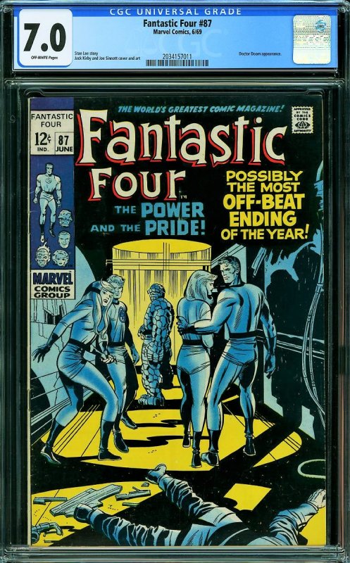 Fantastic Four #87 (Marvel, 1969) CGC 7.0